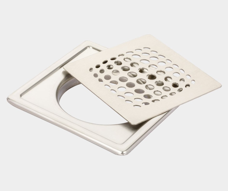 PR-107 Floor Drainer Stainless Steel Commercial Kitchen Drain Board Heavy-Duty Grate Tray Water Drainage Rack Restaurant Floor Sink Industrial Food Prep Anti-Slip Rustproof Easy Clean Professional Grade Durable Seamless Finish